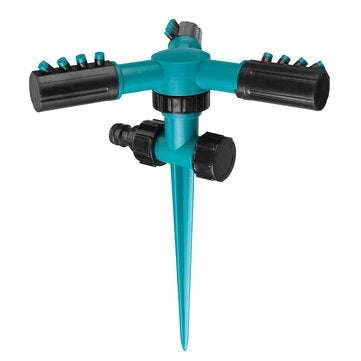 Garden Sprinkler 360 Rotating Adjustable 3 Arms Lawn Gardening Watering System
