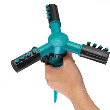 Garden Sprinkler 360 Rotating Adjustable 3 Arms Lawn Gardening Watering System