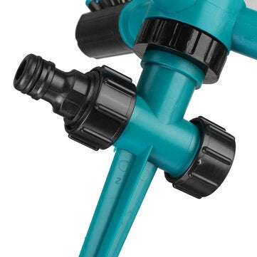Garden Sprinkler 360 Rotating Adjustable 3 Arms Lawn Gardening Watering System