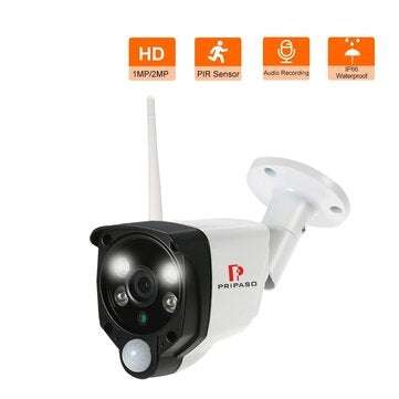 Pripaso 720P/1080P Full HD Human Detection PIR IP Camera WiFi Wireless Networ... (RESOLUTION: 1080P)