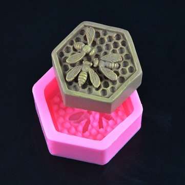 Honeycomb Bee Silicone Mold Bakeware Family DIY Fondant Chocolate Cake Mould