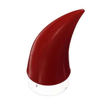 Red Motorcycle Helmet Headwear Accessories Suction Cups Horns Decor Decoration