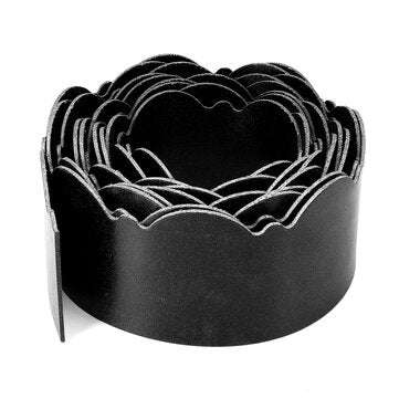 Garden Lawn Edging Border Fence Wall Driveway Roll Path (TYPE: K10 | COLOR: BLACK)