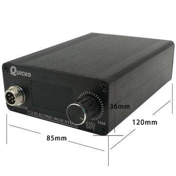 QUICKO STM32-OLED 1.3 Size T12 DIY Soldering Station T12-K Solder Iron Tips with Russian Korean Engl
