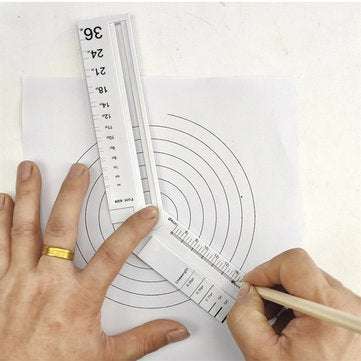 Multifunctional Angle Gauge Adjustable DIY Angle Ruler Protractor Math Geometry Drawing Ruler