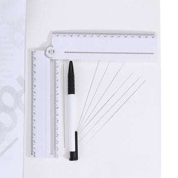 Multifunctional Angle Gauge Adjustable DIY Angle Ruler Protractor Math Geometry Drawing Ruler