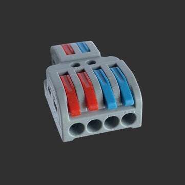 LT-422 Wire Connector 2 In 4 Out Wire Splitter Terminal Block Compact Wiring Cable Connector Push-in