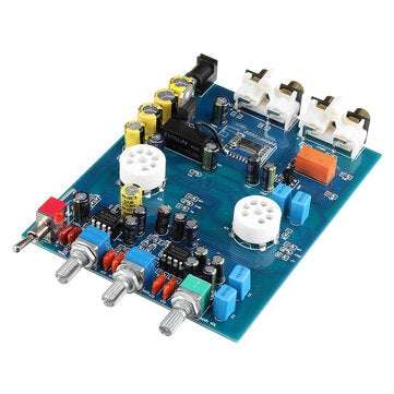 QCC3008 DC12V 2A Home Audio Tube Amplifier Fever HIFI Preamp 6J5 Bile Preamp Bluetooth 4.2 5.0 Tone