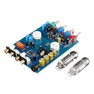 QCC3008 DC12V 2A Home Audio Tube Amplifier Fever HIFI Preamp 6J5 Bile Preamp Bluetooth 4.2 5.0 Tone