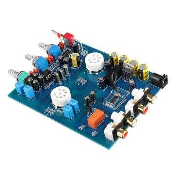 QCC3008 DC12V 2A Home Audio Tube Amplifier Fever HIFI Preamp 6J5 Bile Preamp Bluetooth 4.2 5.0 Tone