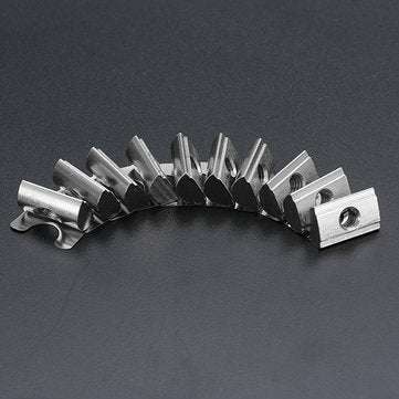 Machifit 10pcs 4040 M6 Shrapnel Nut Block Elastic Nut EU Standard for 4040 Aluminum Profile