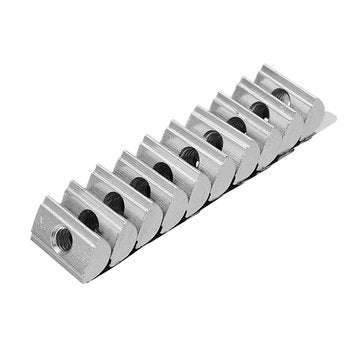 Machifit 10pcs 4040 M6 Shrapnel Nut Block Elastic Nut EU Standard for 4040 Aluminum Profile