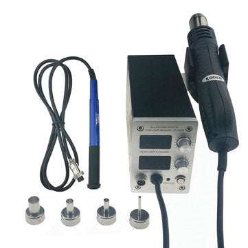 KSGER STM32 OLED T12 Temperature 2 in 1 Hot Air Dryer Digital Rework Soldering Station Solder Iron