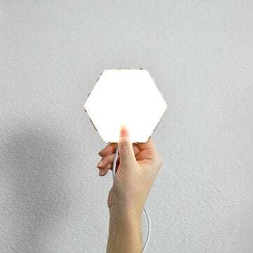 LED Quantum Hexagonal Wall Lamp Modular Touch Sensor Light Fixture Living Room  De... (PLUG: NOPLUG)