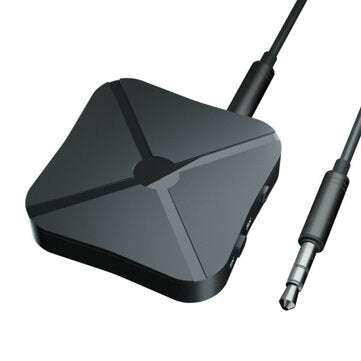 KN319 Bluetooth 5.0 Audio Receiver Transmitter 2 IN 1 3.5mm 3.5 AUX Jack RCA Ster... (COLOR.: BLACK)