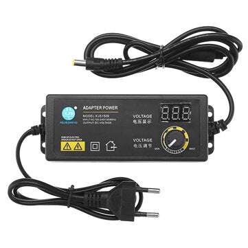 KJS-1509 3-12V 5A Power Adapter Adjustable Voltage Adapter LED Display Switching P... (PLUG: USPLUG)