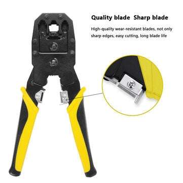 Handskit Network Cable Pliers Screwdriver Wire Stripper Tool Set with Cable Tester Spring Clamp Plie