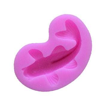 Koi Fish Cartoon Silicone Fondant Cake mold 3D Fish Candle Moulds Soap Chocolate Baking Mold for The
