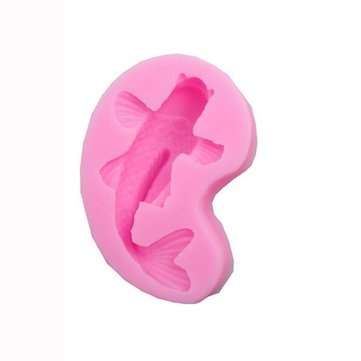 Koi Fish Cartoon Silicone Fondant Cake mold 3D Fish Candle Moulds Soap Chocolate Baking Mold for The