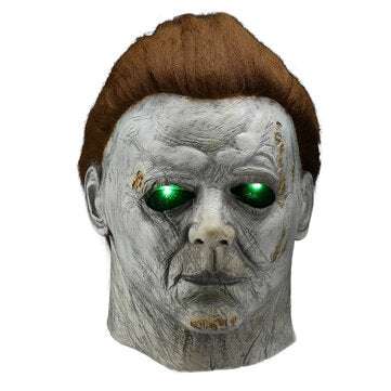 Horror Michael Myers LED Halloween Kills Mask Cosplay Scary Killer Full Face Latex H... (COLOR1: #1)