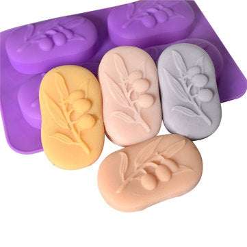 Olive Tree Soap Mold DIY Cake Chocolate Candy Sugar Cookie Ice Mould Baking Tool