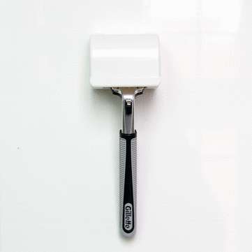 Honana Shaver Suction Cup Razor Rack Bathroom Sticky Razor Holder Shaver Hanging Storage Rack