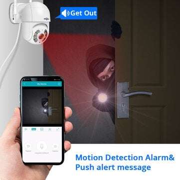Hiseeu 3MP WiFi IP PTZ 1536p Dome ONVIF High Speed Security DSD Waterproof SD Card IP Camera Wireles