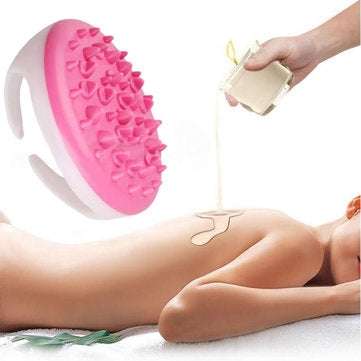 Honana Useful Bath Shower Body Anti Cellulite Massage Cleaning Brush Glove Full Body Cleaner