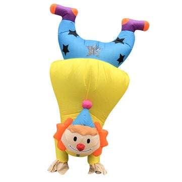 Handstand Clown Adult Inflatable Doll Clothes Easter Halloween Party Prop
