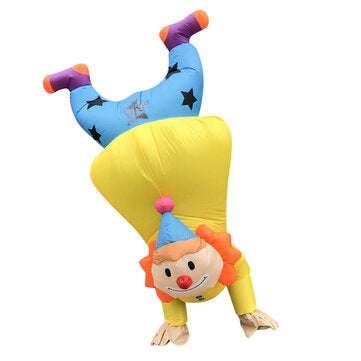 Handstand Clown Adult Inflatable Doll Clothes Easter Halloween Party Prop