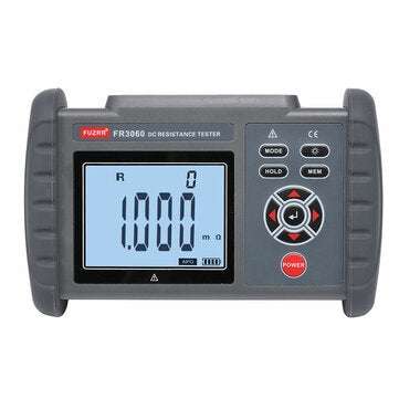 FR3060 Handheld DC Low Resistance Tester 1u Micro-ohm Meter Milliohm Meter with USB Data Upload Fu