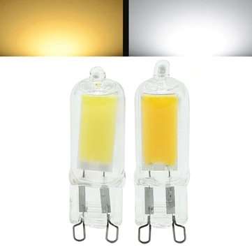 Mini G9 2W LED COB Light Lamp Halogen Chandelier Crystal Light Bulb AC220V (COLOR.: WARMWHITE)