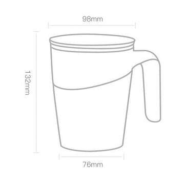 Fiu 470ML Not Pouring Cup From Xiaomi Youpin Stainless Steel Magical Sucker Splash Proof Mug
