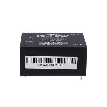 HLK-5M12 AC 100-240V to DC 12V 5W AC-DC Low Ripple Switching Power Supply Module Power Step Down Buc