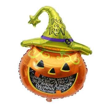 Happy Halloween Decoration Props Hanging Letter Bat Balloon Spiders Pumpkin