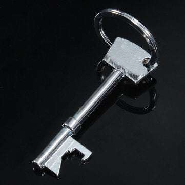 Key Shaped Bottle Opener Ring Keyring Chain Keychain Metal Beer Bar Tool
