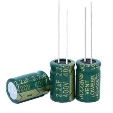 Geekcreit 50PCS 400V 2.2uf High Frequency Low Resistance Switching Power Supply Aluminum Electrolyti