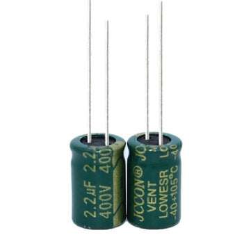 Geekcreit 50PCS 400V 2.2uf High Frequency Low Resistance Switching Power Supply Aluminum Electrolyti