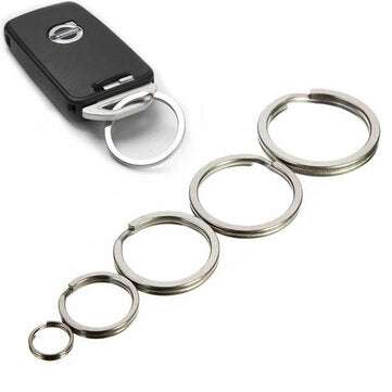 Gear Titanium Ti Key Chain Key Ring Split Ring 4-12inch 10mm 18mm 25mm 28mm 32mm (SIZE: 18MM)