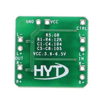 HT6872 Differential Amplifier Board 2x3W Digital Class D Audio Amplifier Module Differential Input 3