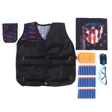 Kids Tactical Vest Kits Glasses Wristbands Mask Refill for Darts Games Gift (TYPE: 2)