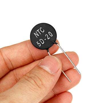 Geekcreit 10PCS NTC In-Line Thermistors 5D-20 Negative Temperature Coefficient for Electronic Circ