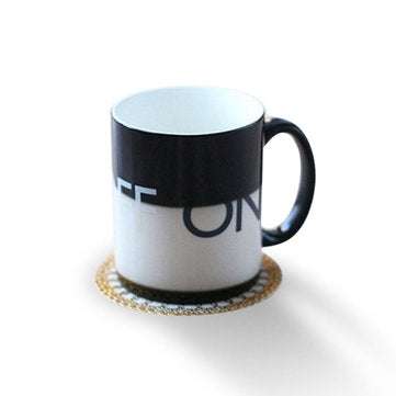 OFF-ON Changing Mug Magical Chameleon Coffee Color Changing Cup Temperature Sensing Novelty Gift 325