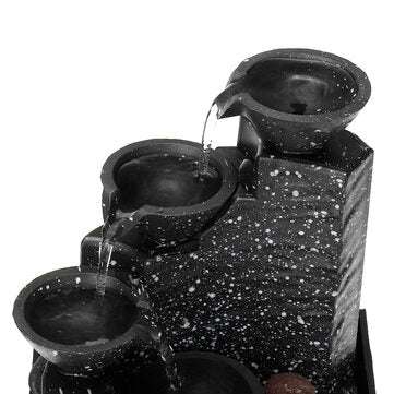 Electric Modern Tabletop Water Fountain USB Powered Water Fountain Ornament For Home Bedroom Living