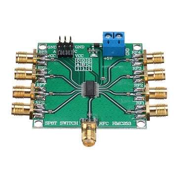 HMC253 DC-2.5 GHz RF Single Pole Eight Throw Switch RF Switch Module Antenna Channel Selection