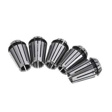Machifit 5Pcs ER16 Collet Set 1/8-3/8 Inch Spring Chuck Collet for CNC Milling Lathe Tool