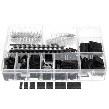 Excellway TC10 670Pcs Wire Jumper Header Connectors M/F Crimp Pins Terminal For Dupont