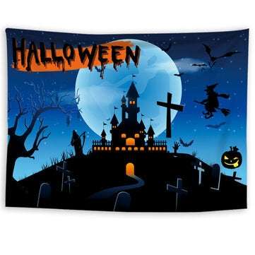 Halloween Style Tapestry Polyester 150x200cm Large Digital Printing Tapestry For Sh... (MODEL: 6861)