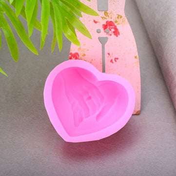 Heart Wedding Silicone Soap Bar Mold Candle Mold DIY Craft Plaster Resin Mould