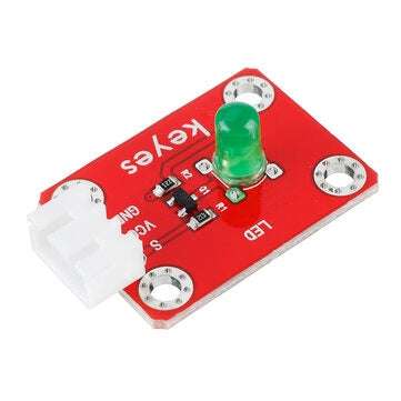 Keyes Brick Green LED Green Light Module (Pad hole) Anti-reverse Plug White Terminal Digital Signal